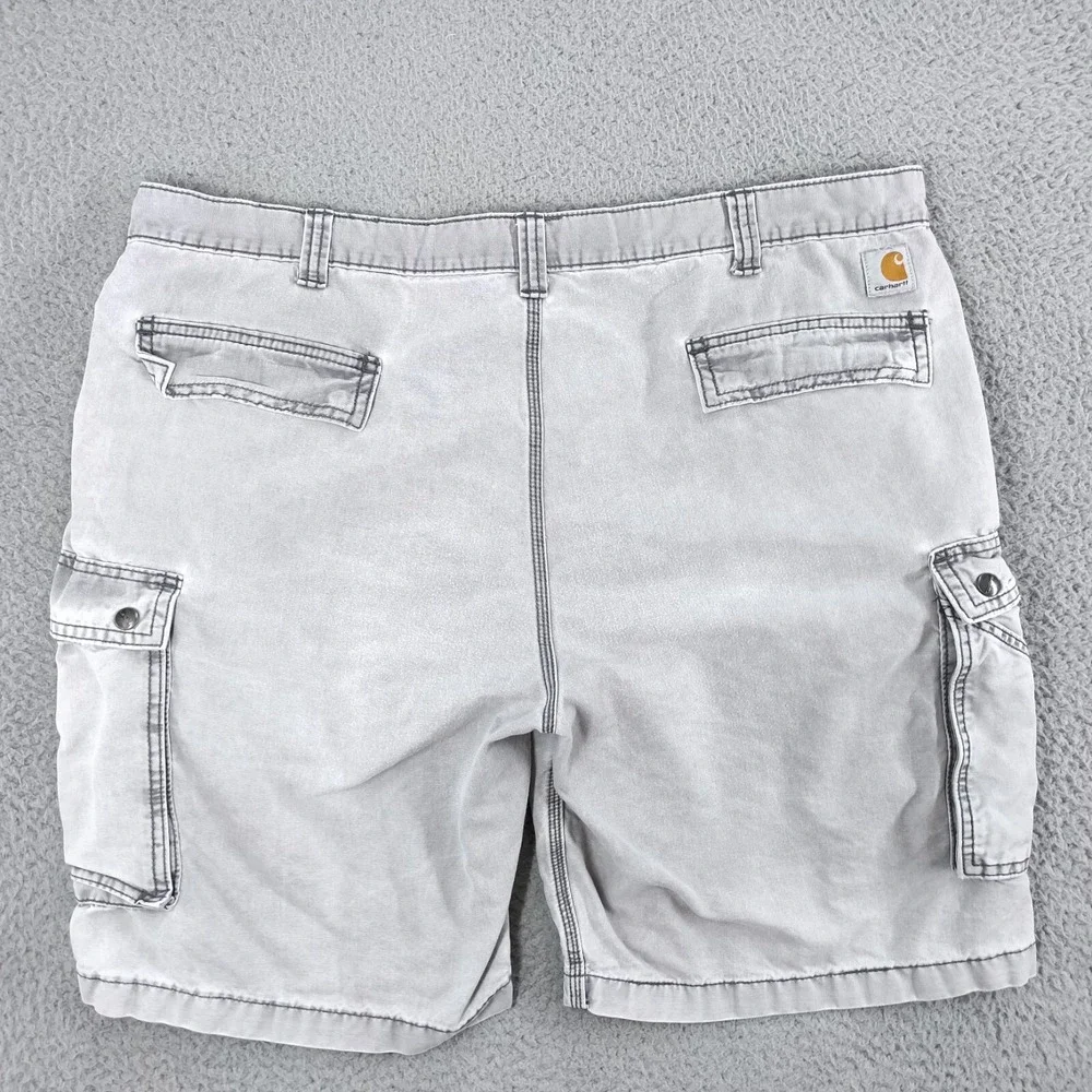 CARHARTT Cargo Shorts Mens 42 Gray Relaxed Fit 10